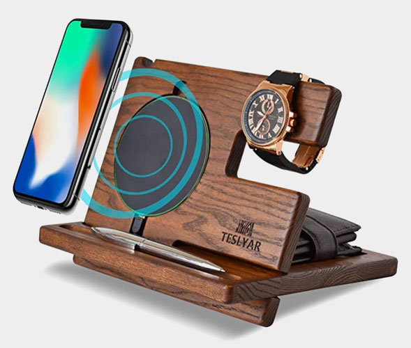 Wood Phone Docking Station